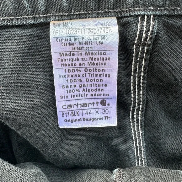 Black Carhartt Cargo Pants - Picture 7 of 7